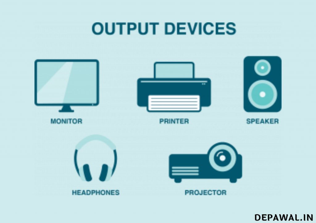 आउटपुट डिवाइस क्या है, परिभाषा और उदाहरण – (Types Of Output Device In Hindi)