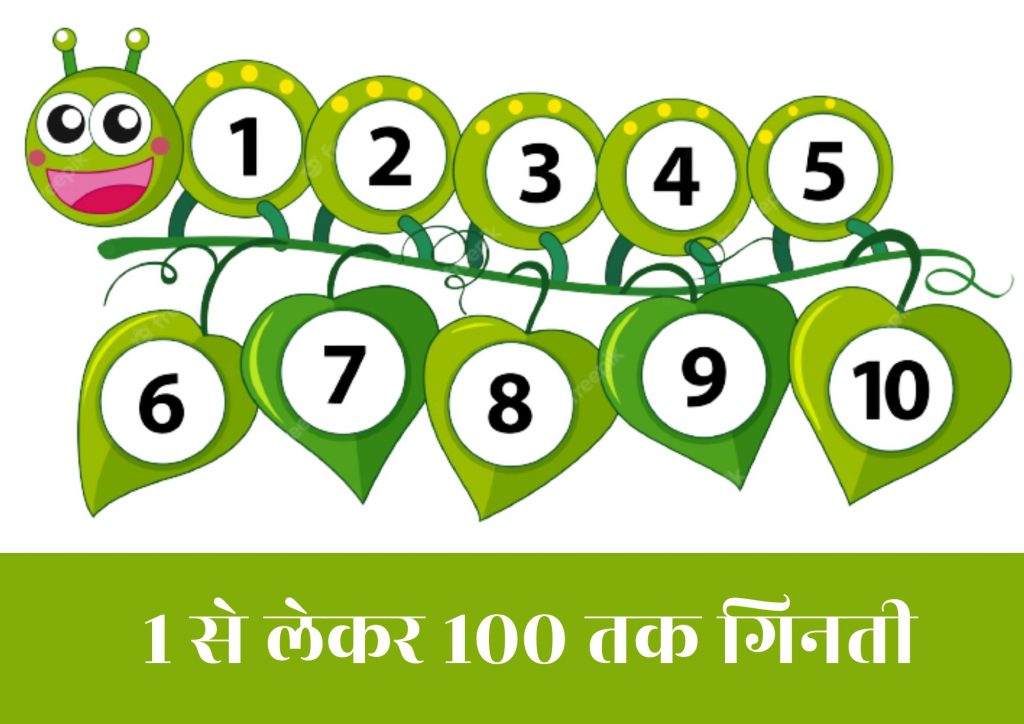 1 से लेकर 100 तक गिनती (1 Se Lekar 100 Tak Ginti Hindi Mein) – Ginti 1 To 100 In Hindi