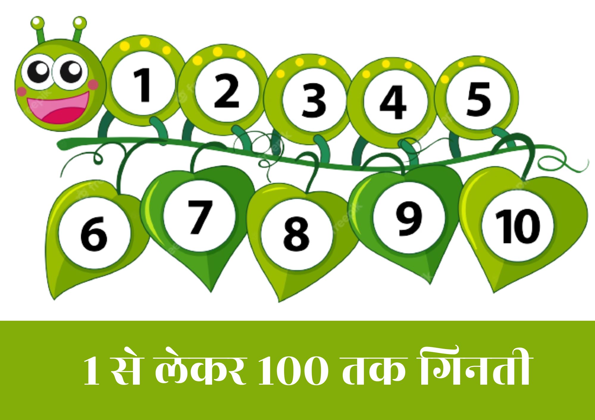 1 से लेकर 100 तक गिनती (1 Se Lekar 100 Tak Ginti Hindi Mein) - Ginti 1 To 100 In Hindi - Ginti In Hindi