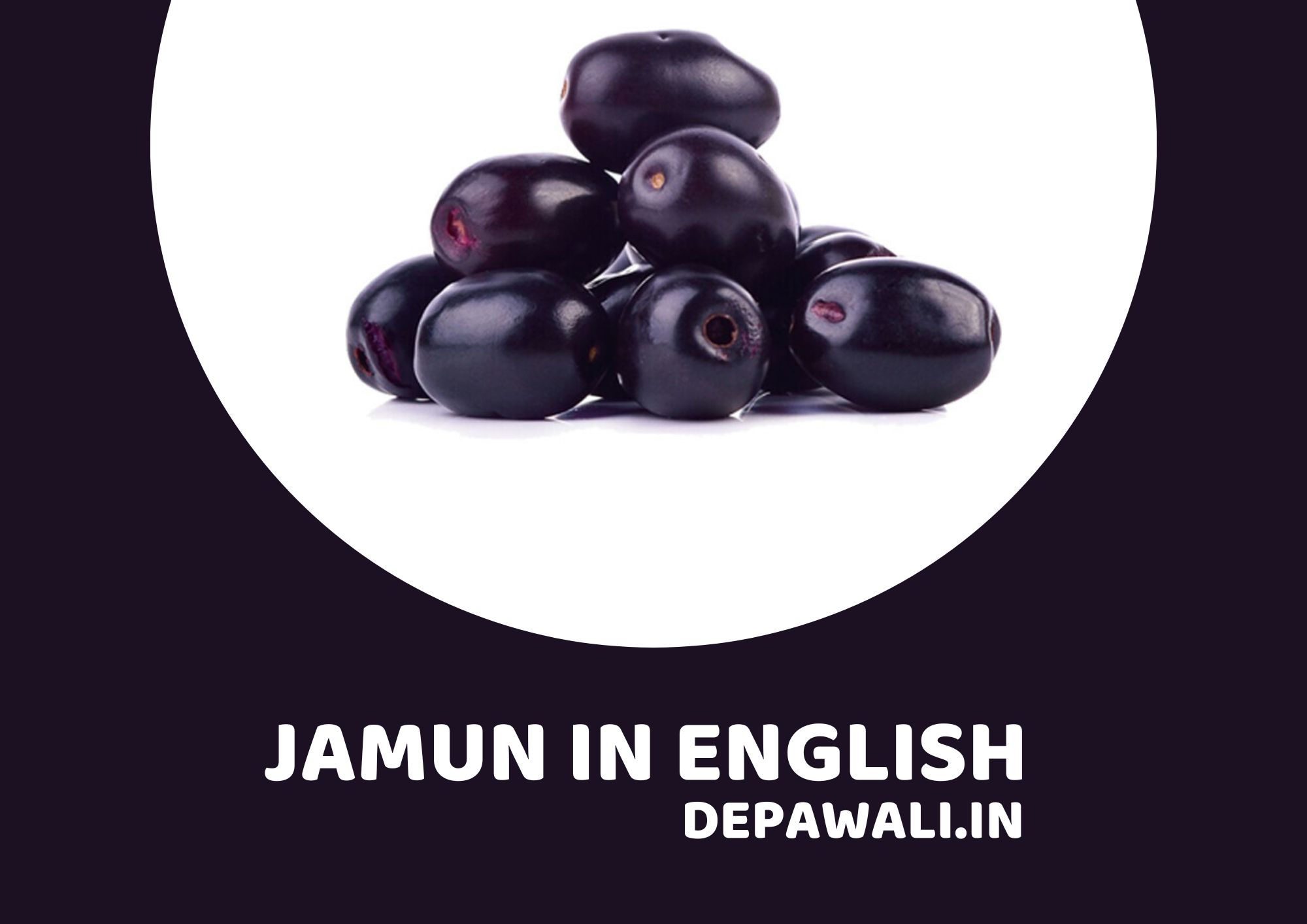 जामुन को इंग्लिश में क्या कहते हैं (Jamun Ko English Mein Kya Kehte Hain) - (Jamun For English)